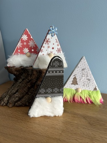 Set wooden gnome - set,