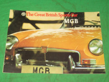 MGB Roadster "The Great British Sports Cars" 1973/74 16 page brochure