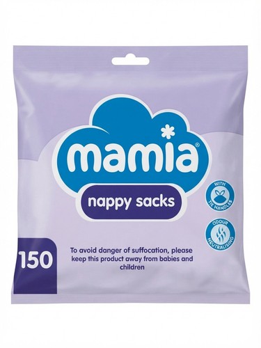 Mamia nappy sacks - mamia, handles