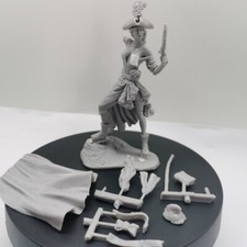 1/24 scale female gunner resin