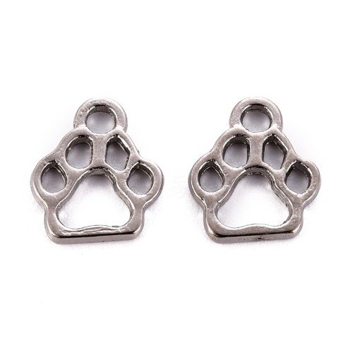 Paw charms dog cat print - charms,