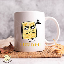 Custard Cream the Grumpy one ceramic 10oz mug gift secret santa funny coworker