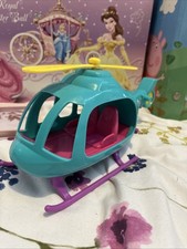 Polly Pocket Helicopter Toy 8" Vehicle Collectable 3 Dolls Clothes Accessories 