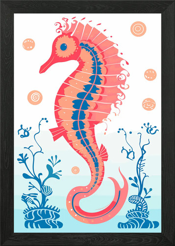 Risograph animal framed wall - risograph,
