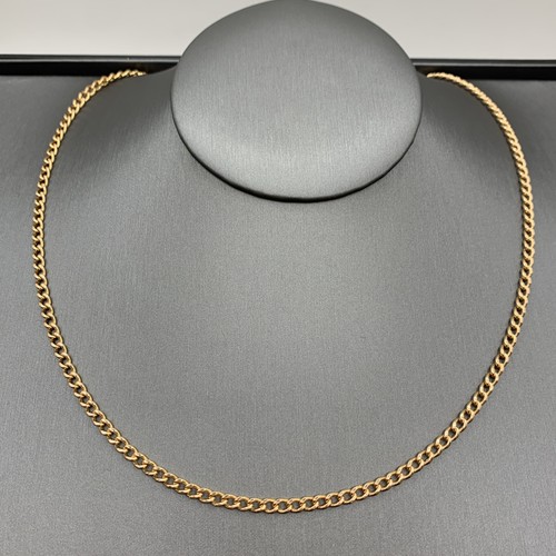Curb link 9ct gold chain - link,