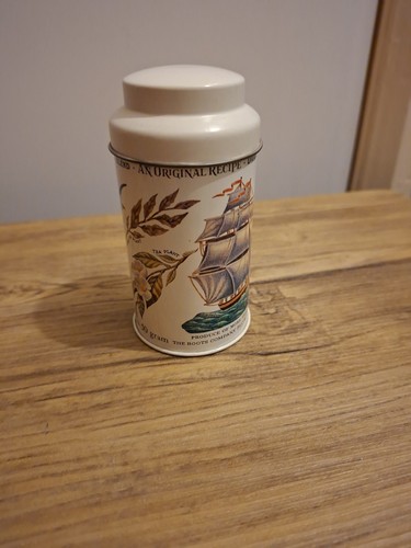 Vintage tea tin with - vintage,