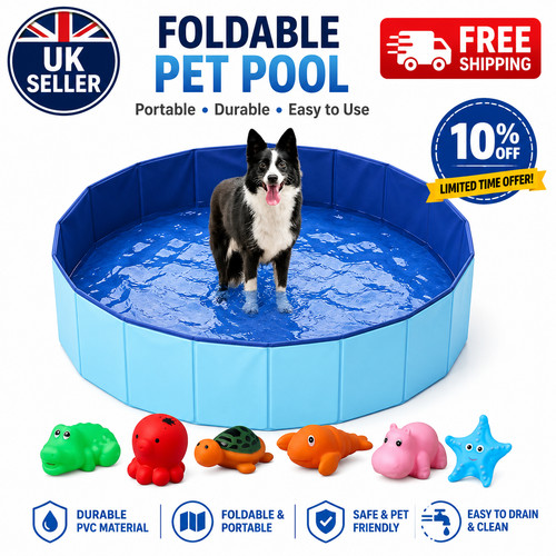Large foldable dog swimming - large,