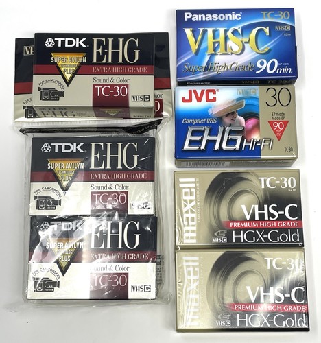 Vhs blank camcorder tapes - vhs-c,