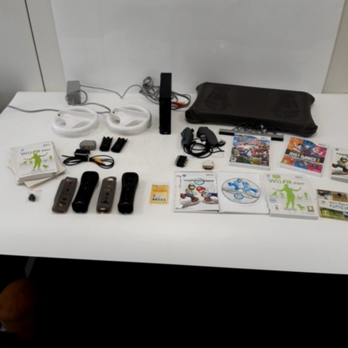 Nintendo wii console - console, black