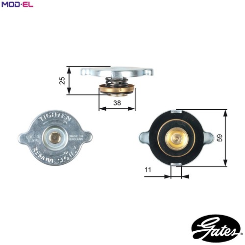 Cap radiator rc122 for - cap,