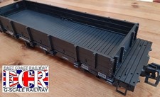 G SCALE 45mm GAUGE FLAT BED TRUCK BLACK FREIGHT GARDEN ROLLING STOCK COACH TRAIN