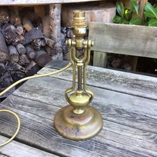 Old Antique Brass Harcourts AP9009 Maritime Carriage Gimbal Table Or Wall Lamp