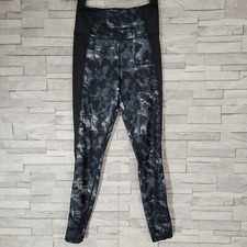 Ladies USA PRO Leggings Black Grey Size 6-8 UK XS Gym Yoga Running 