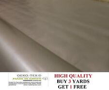 Premium Plain Grey / Silver Tablecloth Wipe Vinyl Oil Cloth PVC Fabric Material