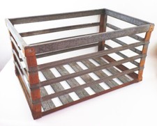 Vintage Sero Lattice Box Metal Crate Garden Loft Decoration 