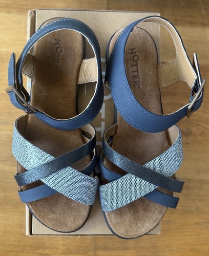 Hotter eleanor navy nubuck - hotter,