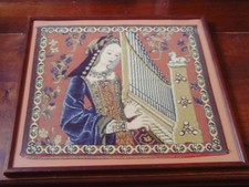 Vintage Framed Tapestry of