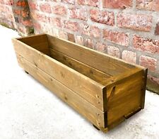 Garden Planters Large Wooden Raised Beds Rectangular Boxes Fully Assembled