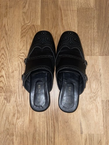 Women shoes black leather - women,