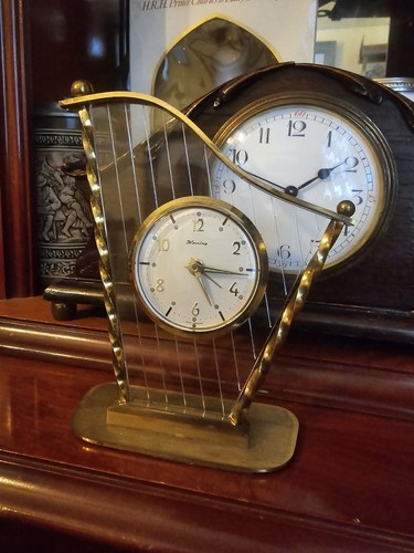 Vintage brass alarm - brass,