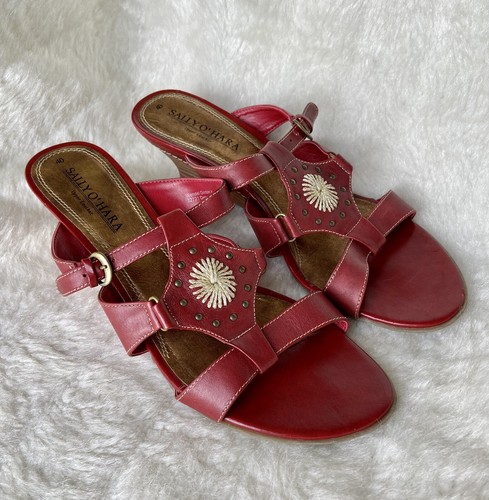 Red sandals size - sandals, 7