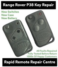 Repair refurbishment fix for Range Rover P38 remote flip key fob + new case 