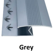 Carpet to Tile / Wood / Laminate Floor Trim - Threshold Strip Door Bar - Grey