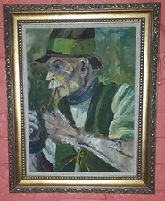 impressionist,  Oil on Board, Lenkiewicz  ?, Isherwood ?,