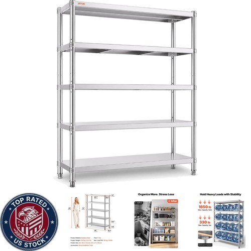 Versatile tier stainless - 5-tier,