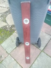 VINTAGE J.RABONE No.80 WOODEN SPIRIT LEVEL. ALL BUBBLES INTACT.