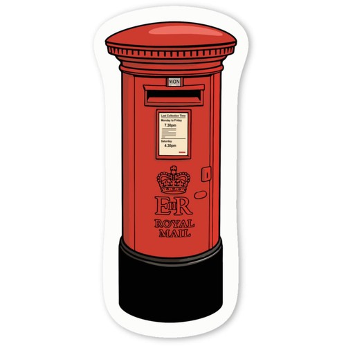 British red pillar box - 'british, box'