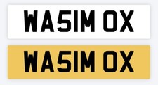 WASIM/EEM Private number plate
