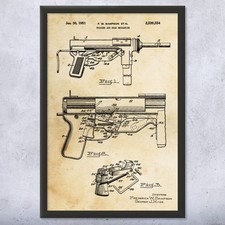 Grease Gun Patent Wall Art