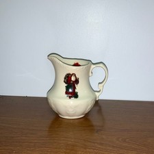 Vintage Masons  Christmas Village Milk Jug Creamer Pitcher SANTA 1980s England