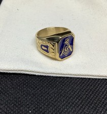 Vintage Style Masonic Ring