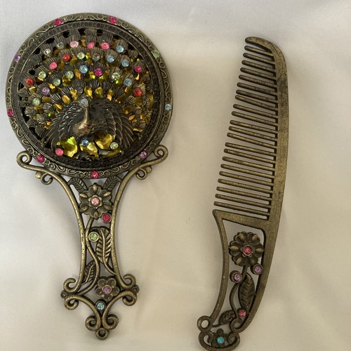 Vintage peacock rhinestone - vintage,