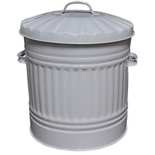 40L Retro Style Metal Rubbish