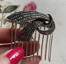 Art Deco Marcasite Hair Comb