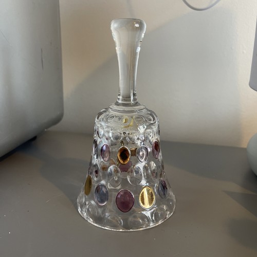 Vtg bell borske sklo - bell, colored