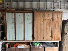 Vintage Wooden Primary school lockers , two sets, c1930, pine