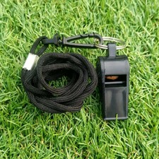 ZEEGO Referee Whistle & Lanyard - Durable Football Rugby Plastic Sports Whistle
