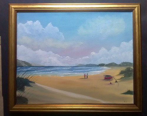 Contemporary acrylic seascape - contemporary,