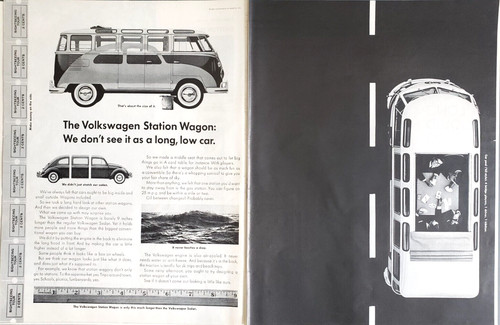 Print 1962 volkswagen - print, ad
