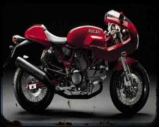 Ducati Sport 1000 S 07 A4 Photo Print Motorbike Vintage Aged