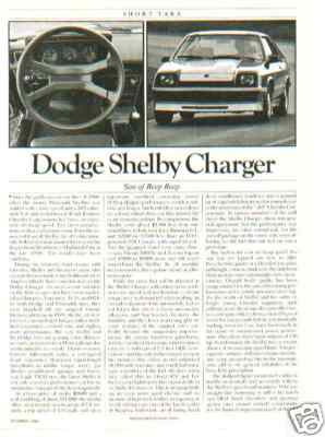 1985 carroll shelby - 1985,