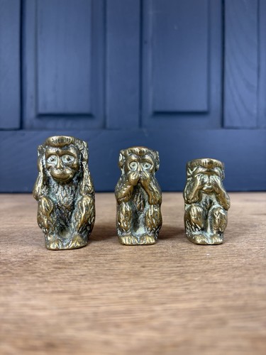 Brass wise monkeys - brass, spill