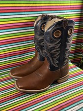 Vintage Style Men’s Dusty Rider Cowboy Western Roper Biker Riding Boots Uk 9.5 M