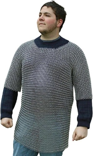Aluminum chainmail shirt - aluminum,