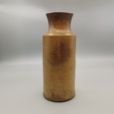 Antique Stoneware Blacking Ink Bottle 1800s Stoneware 7.5"