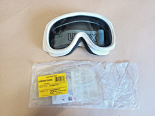 Ex British Army Uvex White Ski Safety Goggles Unisex Clear and Smoked Lenses